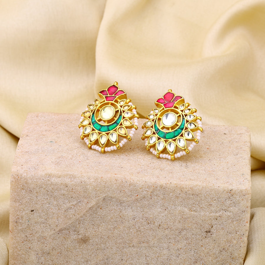 Jadau Kundan Studs