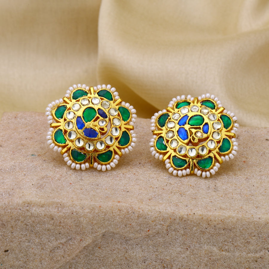 Jadau Kundan Studs