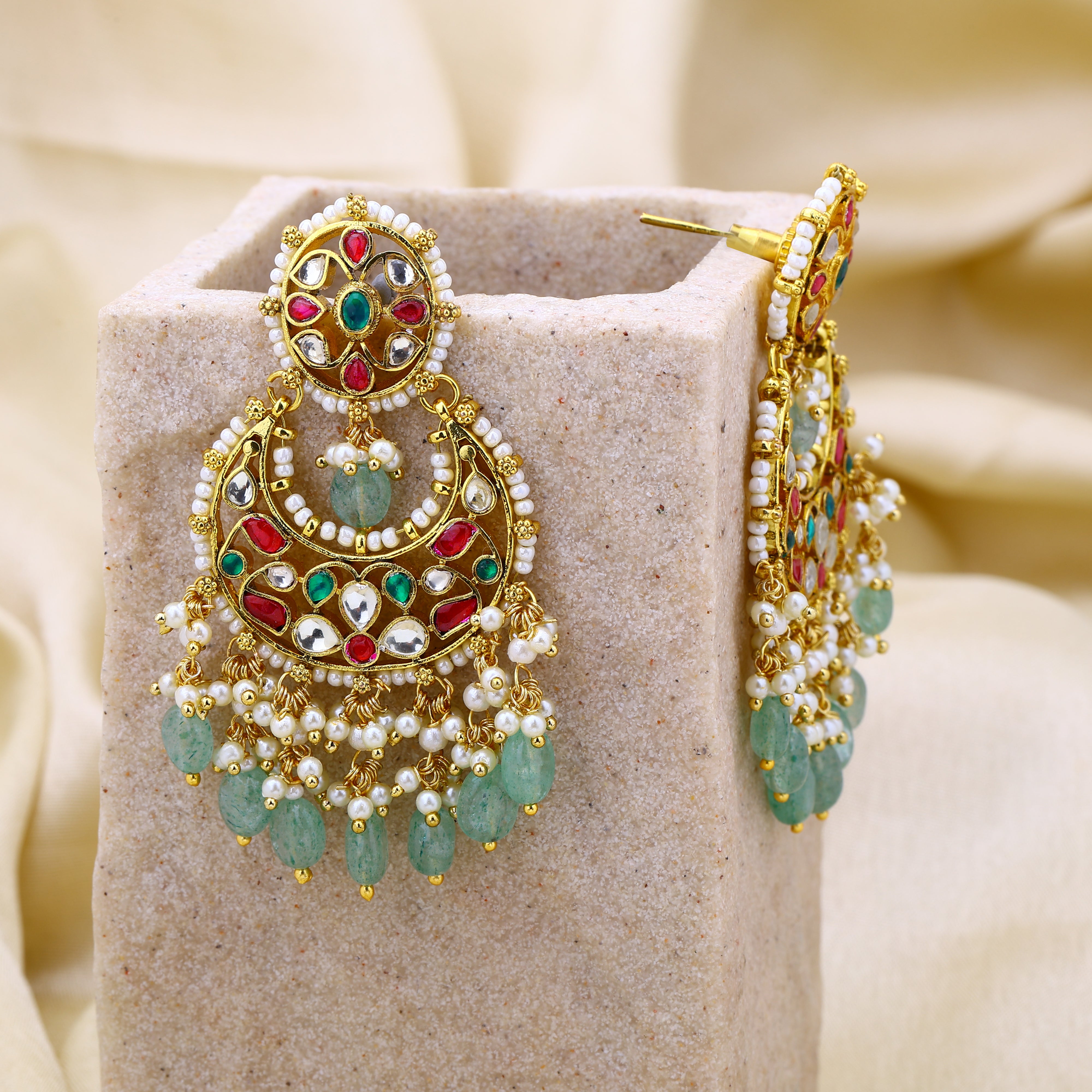 Jadau kundan earrings buy