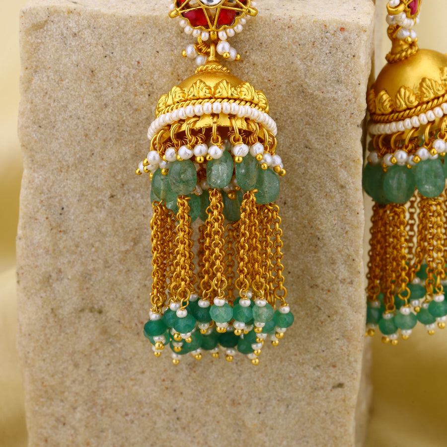 Jadau Kundan earrings