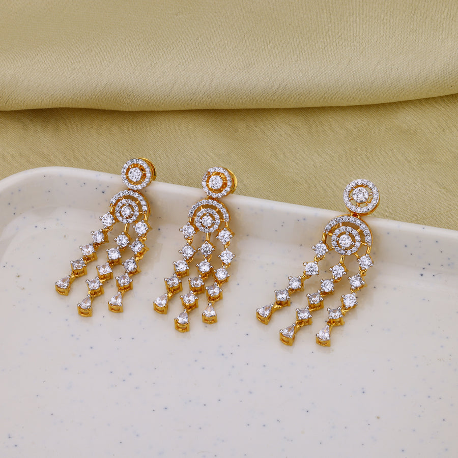 92.5 silver pendant earrings