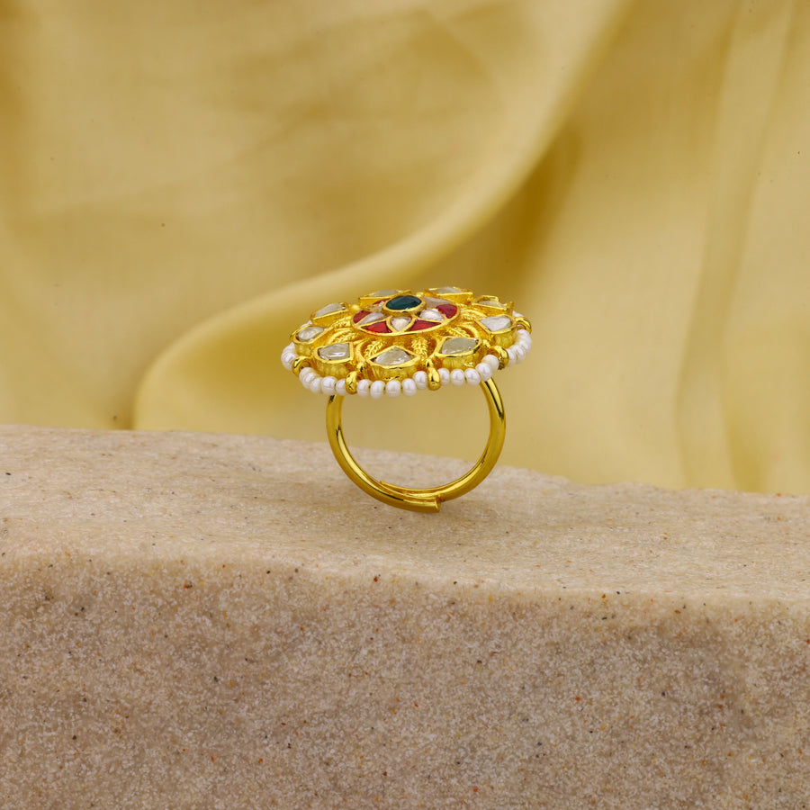 Jadau Kundan Ring