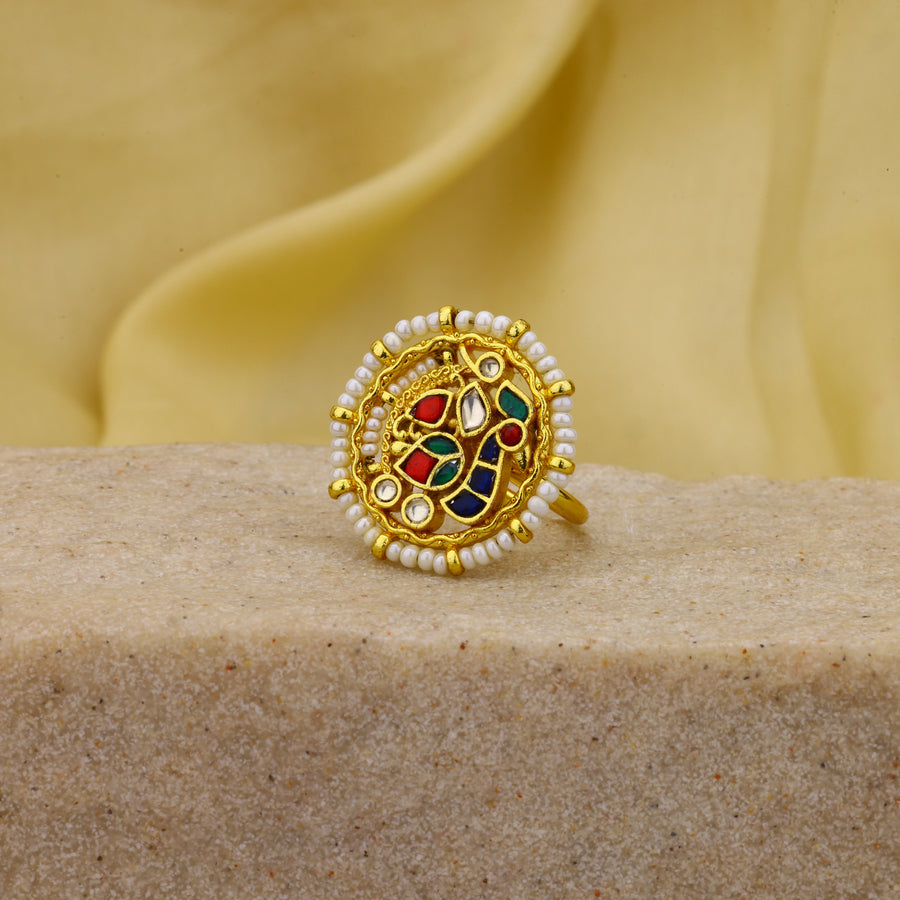 Jadau Kundan Ring