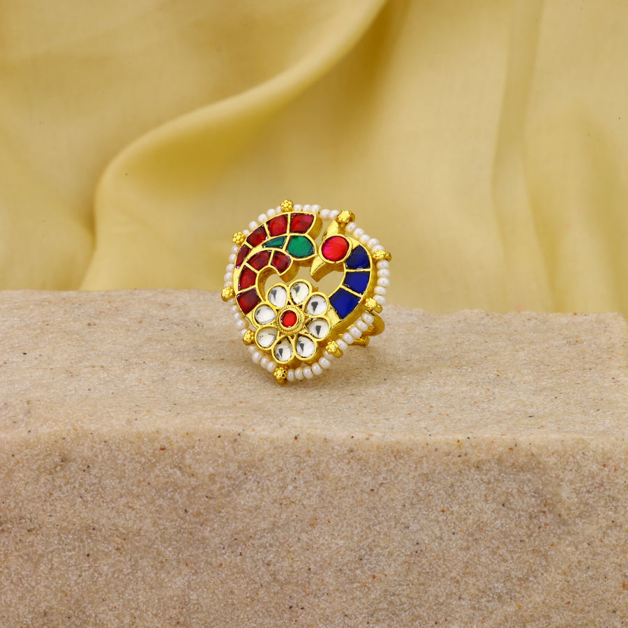 Jadau Kundan Ring