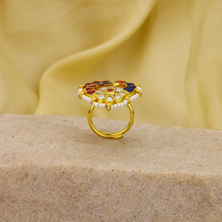 Jadau Kundan Ring