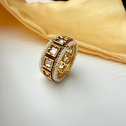 Ivory Jadau Stack Ring