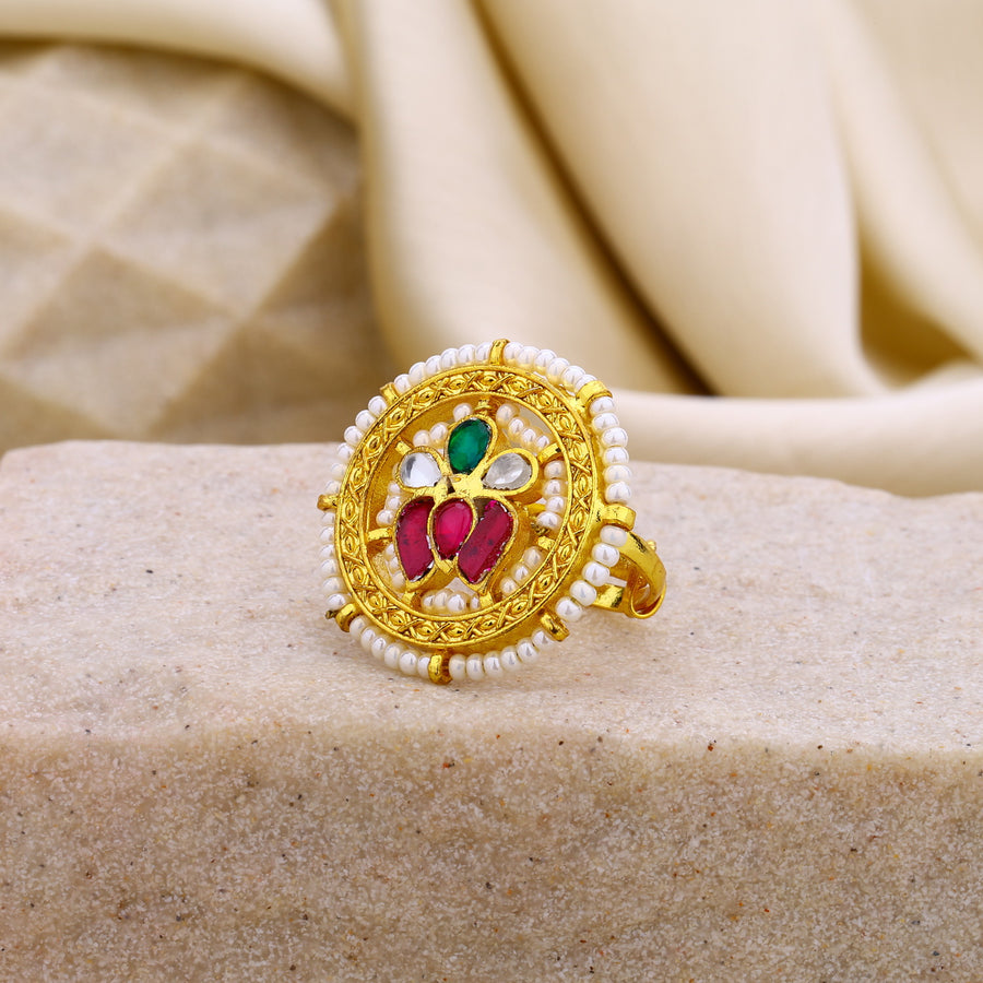 Jadau Kundan Ring