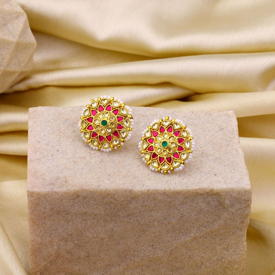 Jadau Kundan Studs