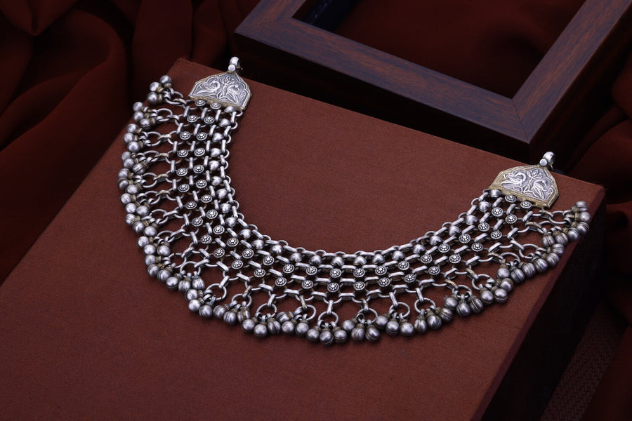 Silver handmade Tribal Necklace Belts